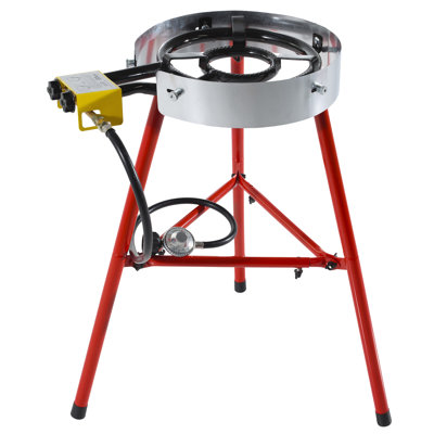 Ringg Chef Series Compact Kit With Paella Pan, Dual Gas Burners & Stand For 12 Servings