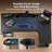 L-shape Gaming Desk, Carbon Fibre Computer Desk with Monitor Arm, Gaming Table for Home Office Desks, Easy To Assembly-1572258413-1572258414