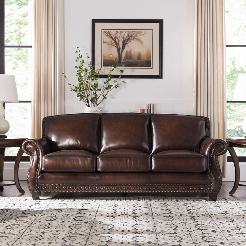 Nyla 86'' Leather Sofa