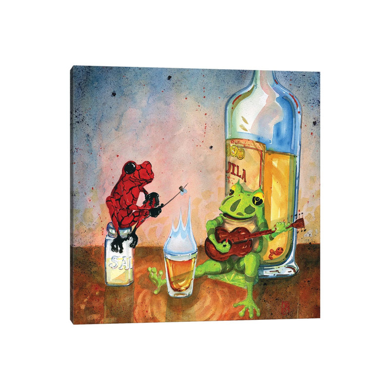 The Barbeque 1 Piece Wrapped Canvas Wall Art, 93.98 cm H x 93.98 cm W x 3.175 cm D