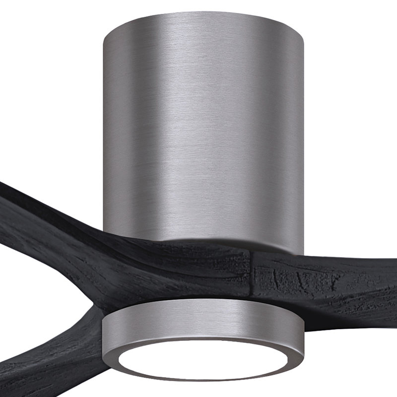 Irene LED Ceiling Fan, Matte Black, Brushed Pewter, 42"