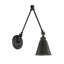 Bras articulé à 1 lumière Beckham - noir mat-1932087794