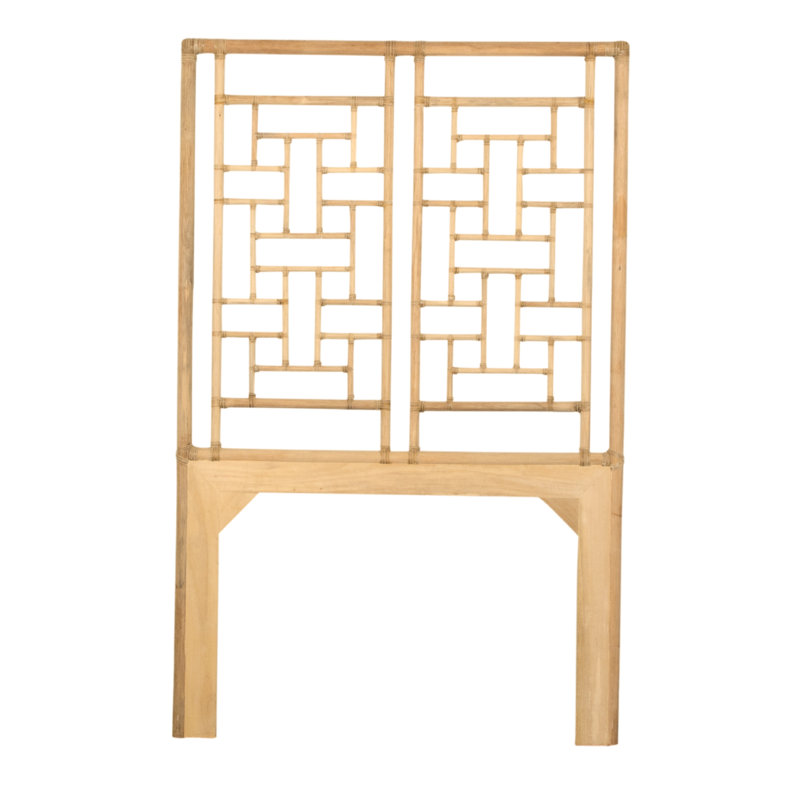 Ohana Rattan Open-Frame Headboard, Twin, Natural