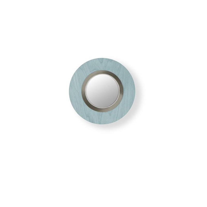 Lens 1 - Light LED Flush Mounted Sconce, Matte Ivory, Sea Blue