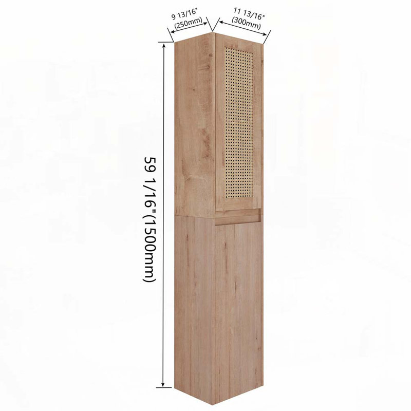 Bathroom Side Cabinet,Soft Close Doors,Float Mounting Design
