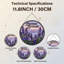 Panneau de vitrail 12 "H Lavender Blossoms-1283454686