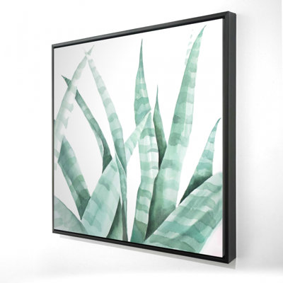 «Watercolor Striped Desert Plant» sur toile