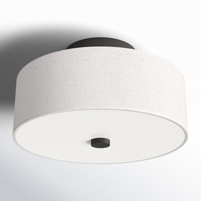 Flaire Fabric Semi Flush Mount