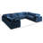 Atis Velvet U-Shaped Sectional Reversible-1359566012