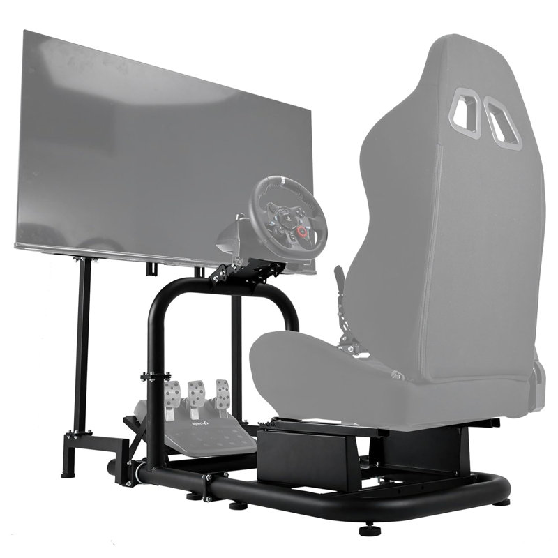 Fauteuil de jeu et de course ergonomique noir Inbox Zero