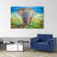 Majestic African Elephant Contemporary Elephant Nature Wildlife Wall Art Print by Jeffrey C. Sink - 1 Piece Wrapped Canvas Wall Art-575211665