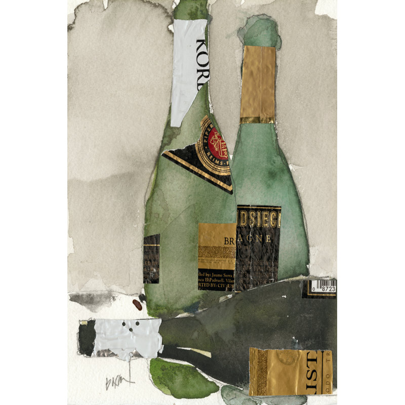 After The Bubbly II by Samuel Dixon - No Frame Painting on Canvas, 30cm H x 20cm W x 3.8cm D