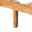 Lit plateforme grand format - Tête de lit en bois massif sans sommier tapissier Assemblage facile du cadre en chêne