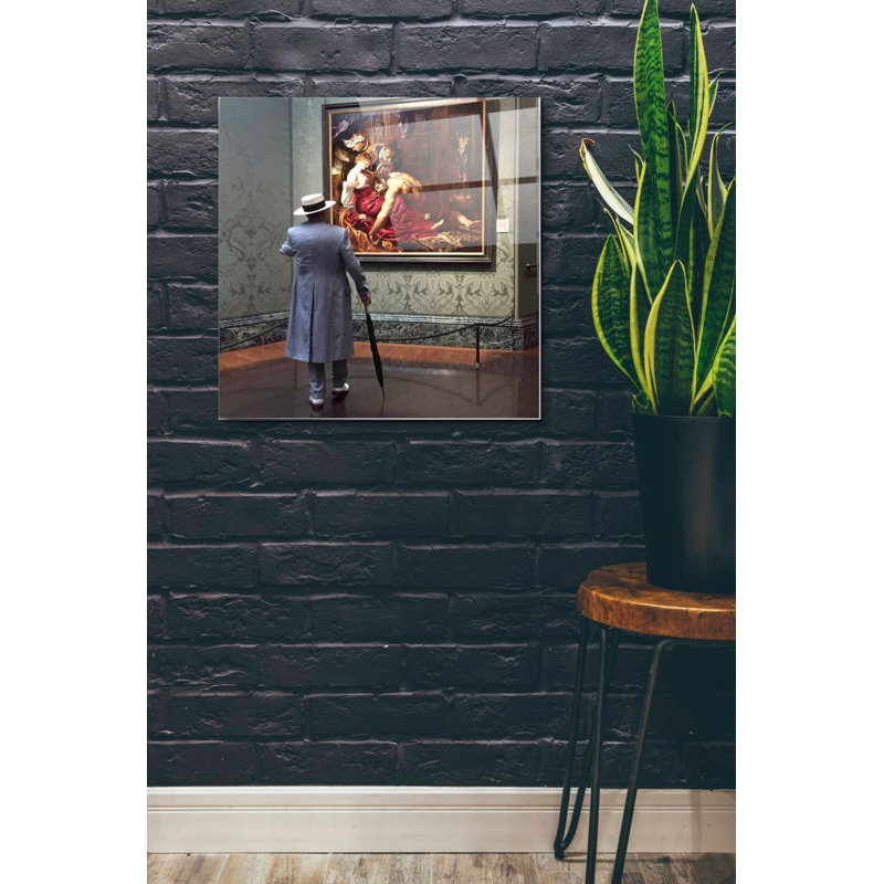 «Image dans une image», art mural en verre acrylique, H 24 po x l 24 po x P 0,2 po