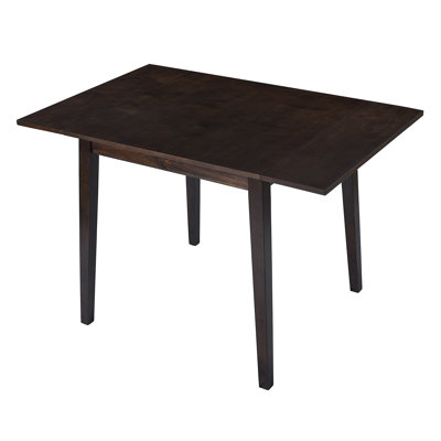 29"- 45" Extendable Dining Table for 4, Folding Kitchen Table with Rubberwood Legs