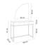 QUINNIE Dressing Table with Mirror-1006996440