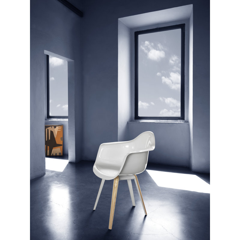 Slice 18'' H Dining Chair, High Gloss White