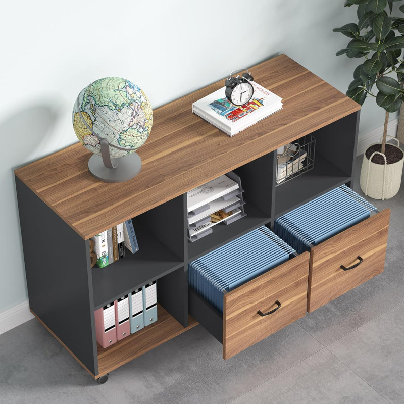 Bureau de direction 63 pouces avec classeur mobile de 47 pouces