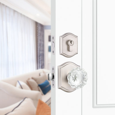 Deadbolt and Passage Door Knobs Set
