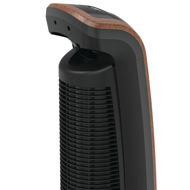 Lasko 42" Black and Woodgrain Bluetooth Oscillating Tower Fan