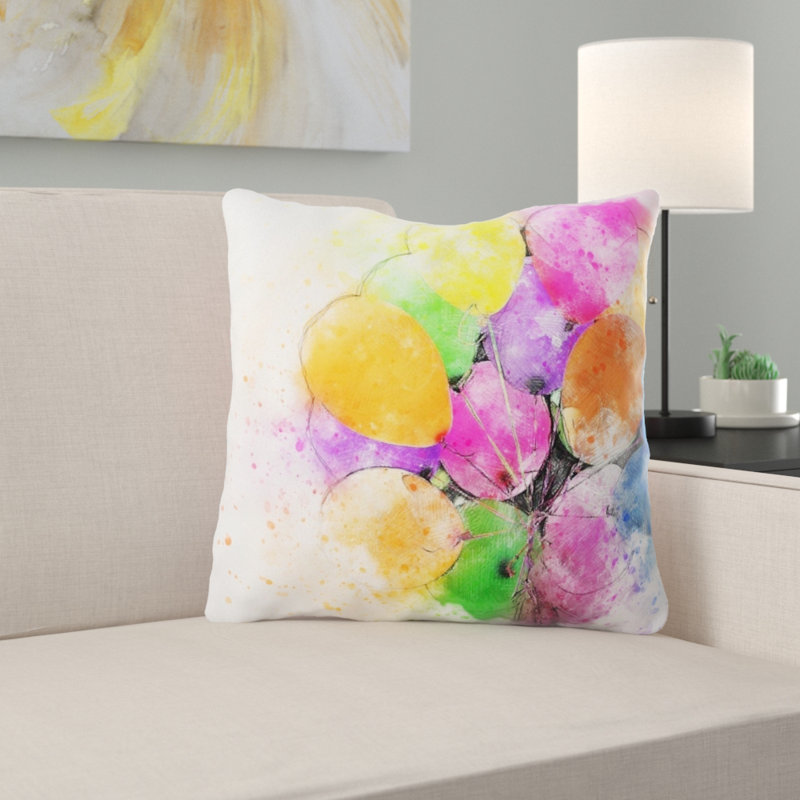 Housse de coussin d'extérieur carré Vandeventer, Microsuède, Intérieur 