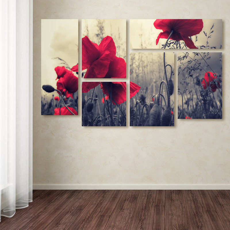 «Red For Love», ensemble de 6 reproductions de photos