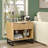 Semin 1-Drawer Nightstand With Charging Station and Open Shelf For Bedroom,Living Room,21.9'' H X 23.6'' W X 15.75'' D-1507832717