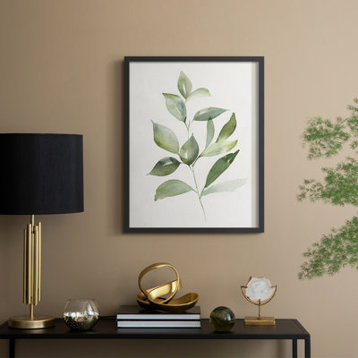 Fresh Leaf Montage I Framed Print - Solid Wood