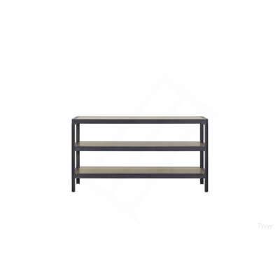 Console Table W/ Metal Insets