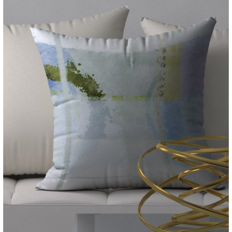 O.K. Abstract Reversible Throw Pillow, 20" x 20"