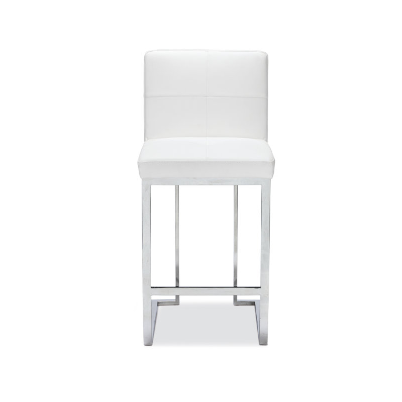 Tabouret de comptoir 26,5 po Adamson, Blanc