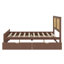  Lit plateforme en bois avec 4 tiroirs et tête de lit en rotin Canup-515138563-515138561