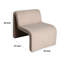 Fauteuil d'appoint en tissu de peau de mouton bouclée Lana Lana