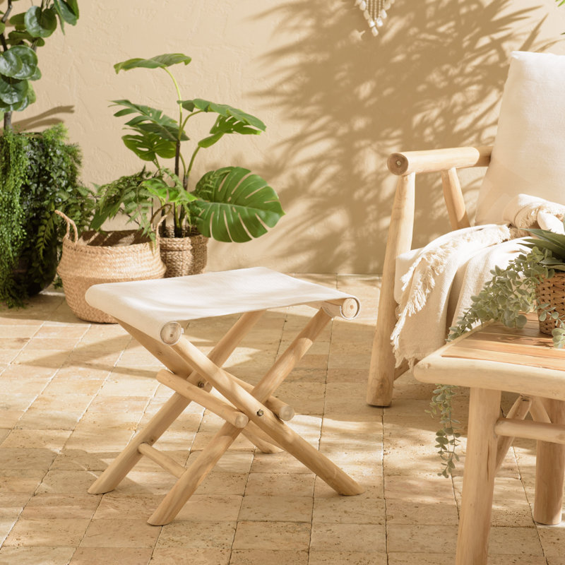 Cafferkey Solid Wood Accent Stool