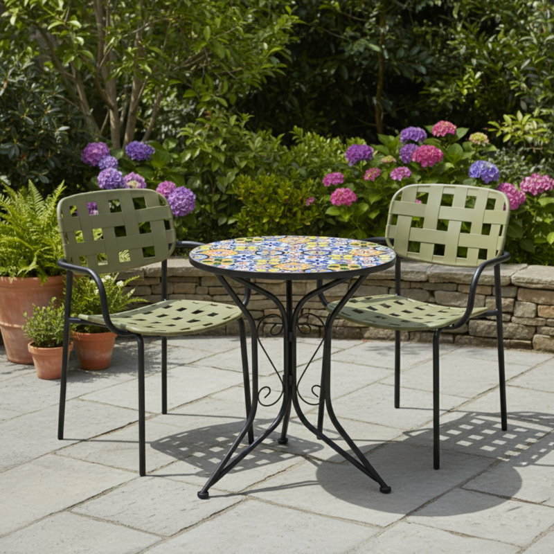 Kirsty 2 - Person Patio Dining Set with Round Table