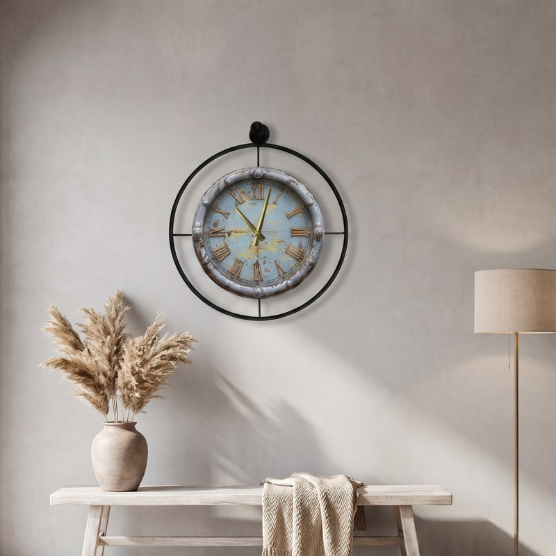 Horloge murale industrielle