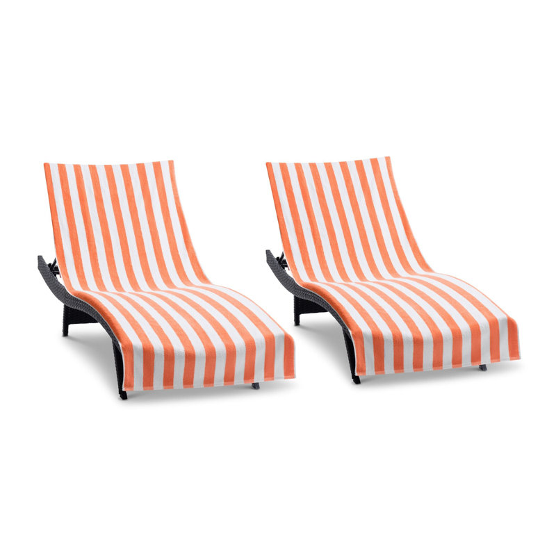 Cabo Cabana Chaise Cover 30x85 (2/Pack), Coral