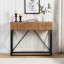 Luxueuse table de canapé en bois avec deux tiroirs, idéale pour le vestibule et le salon.