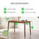 Drea Solid Wood Dining Table - 4 Seater Dining Table - Traditional Rustic Farmhouse Kitchen Style