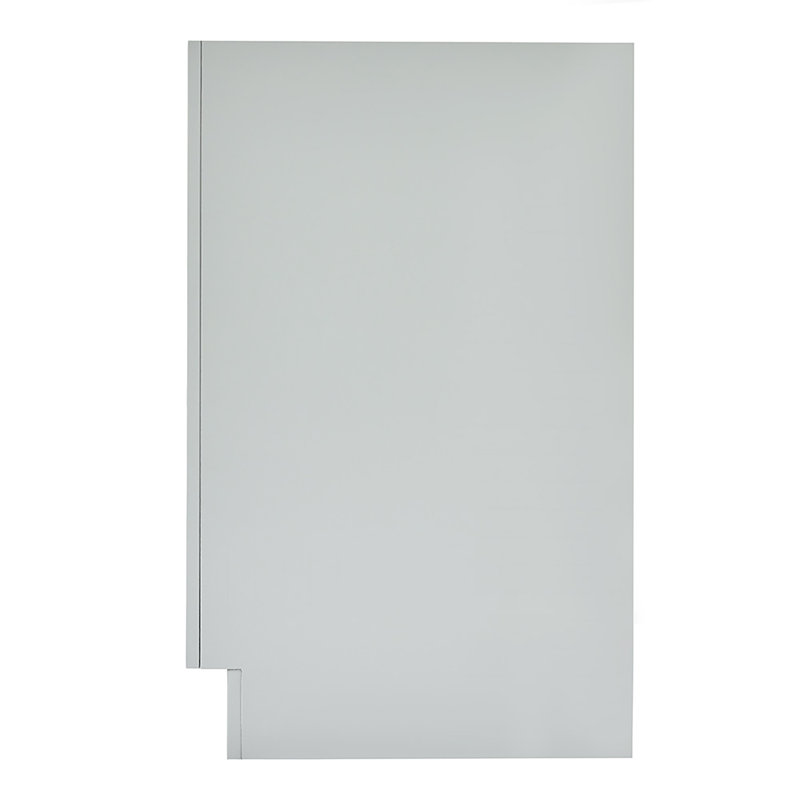 42" Single Bathroom Vanity Base only, Matte Black, Gray