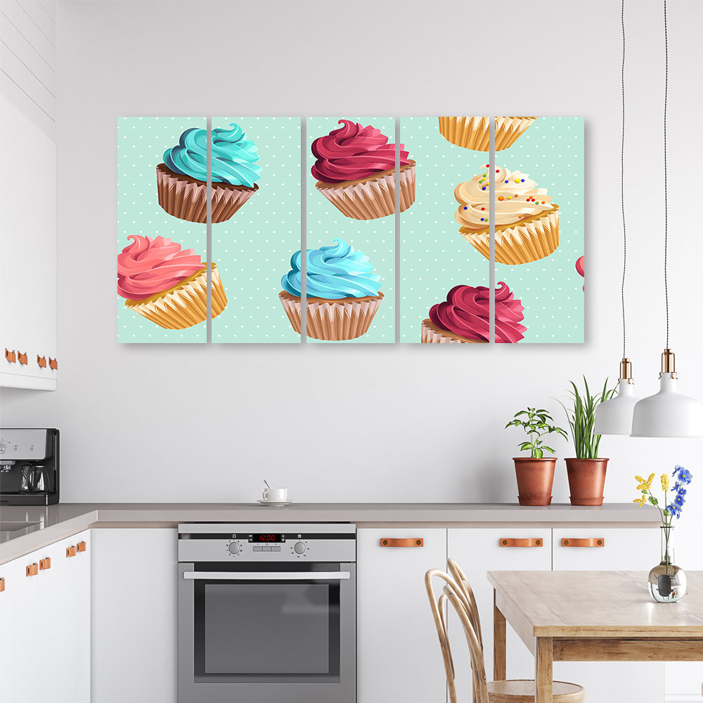 Leinwandbild Cupcakes Süßigkeiten