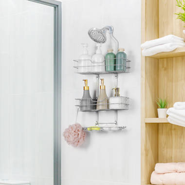 Joseph Joseph Large Shower Shelf with Removable Mirror
