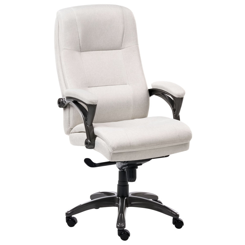 Brayden Studio Linen Office Chair
