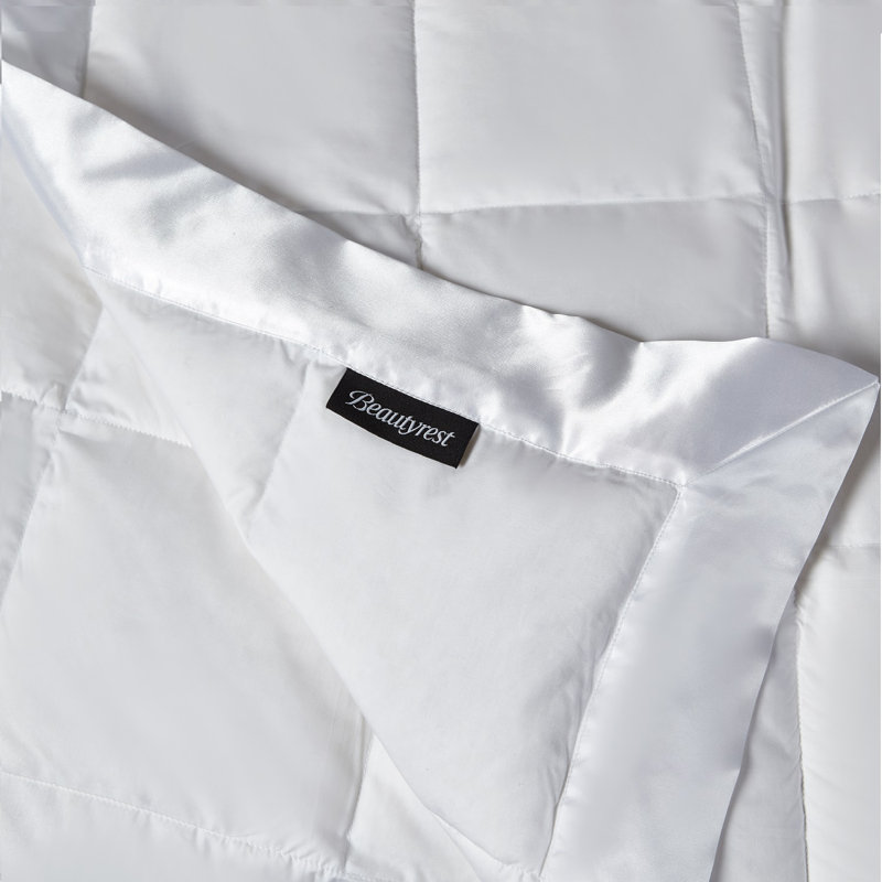 Beautyrest Light Weight White Down Blanket, Queen