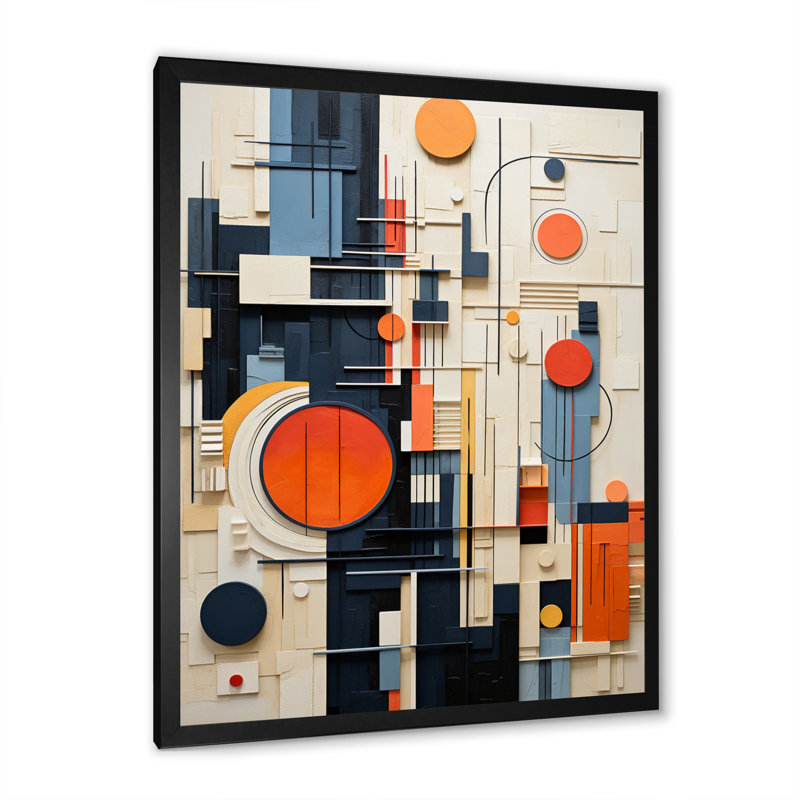 Lanaisha Constructivism Construit Horizons VII - reproduction, Cadre photo noir, H 20 po x l 12 po x P 1 po