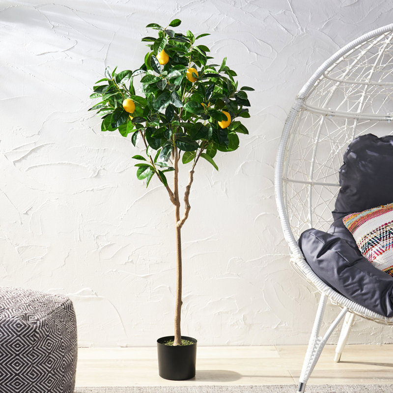 Artificial Lemon Tree For Home Wall