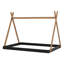 Lit sur pied avec structure triangulaire