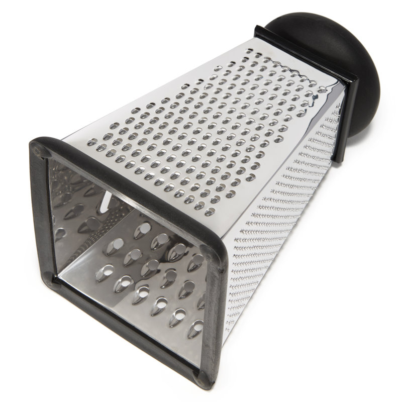 Essentials 9" Stainless Steel 4-Sided Square Grater