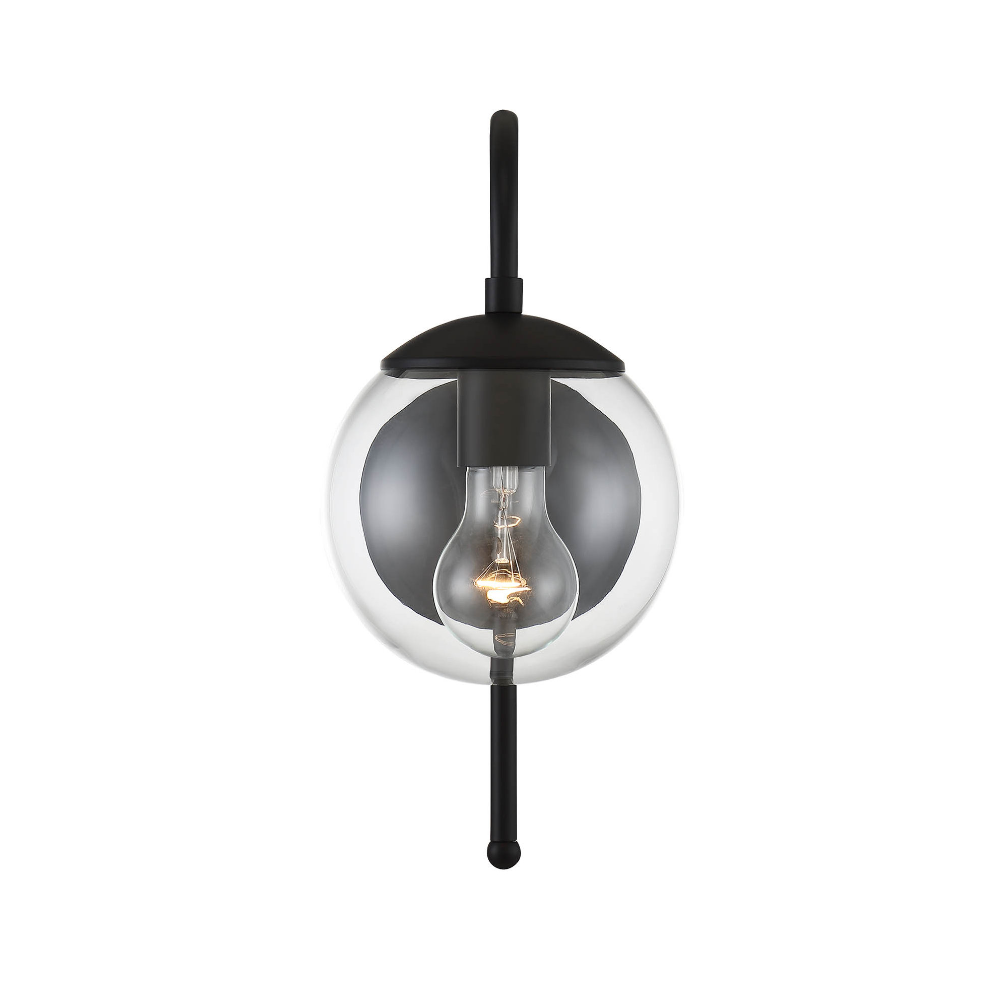Elba 13" H Outdoor Wall Lantern, Matte Black