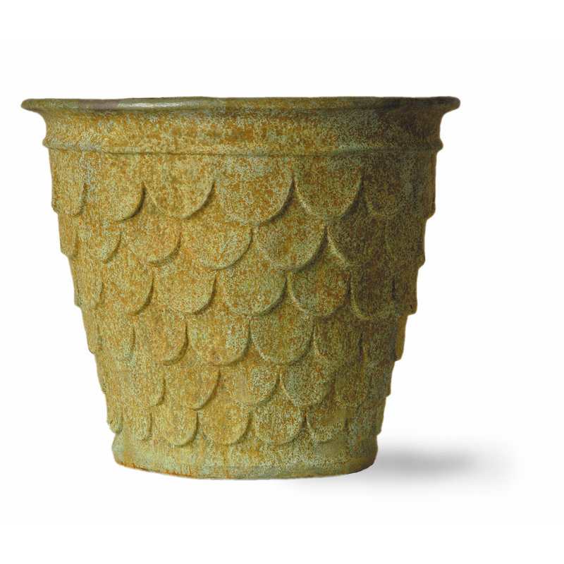 Hernandes Fiberglass Cachepot, 60 cm H x 70 cm W x 70 cm D, Bronzage